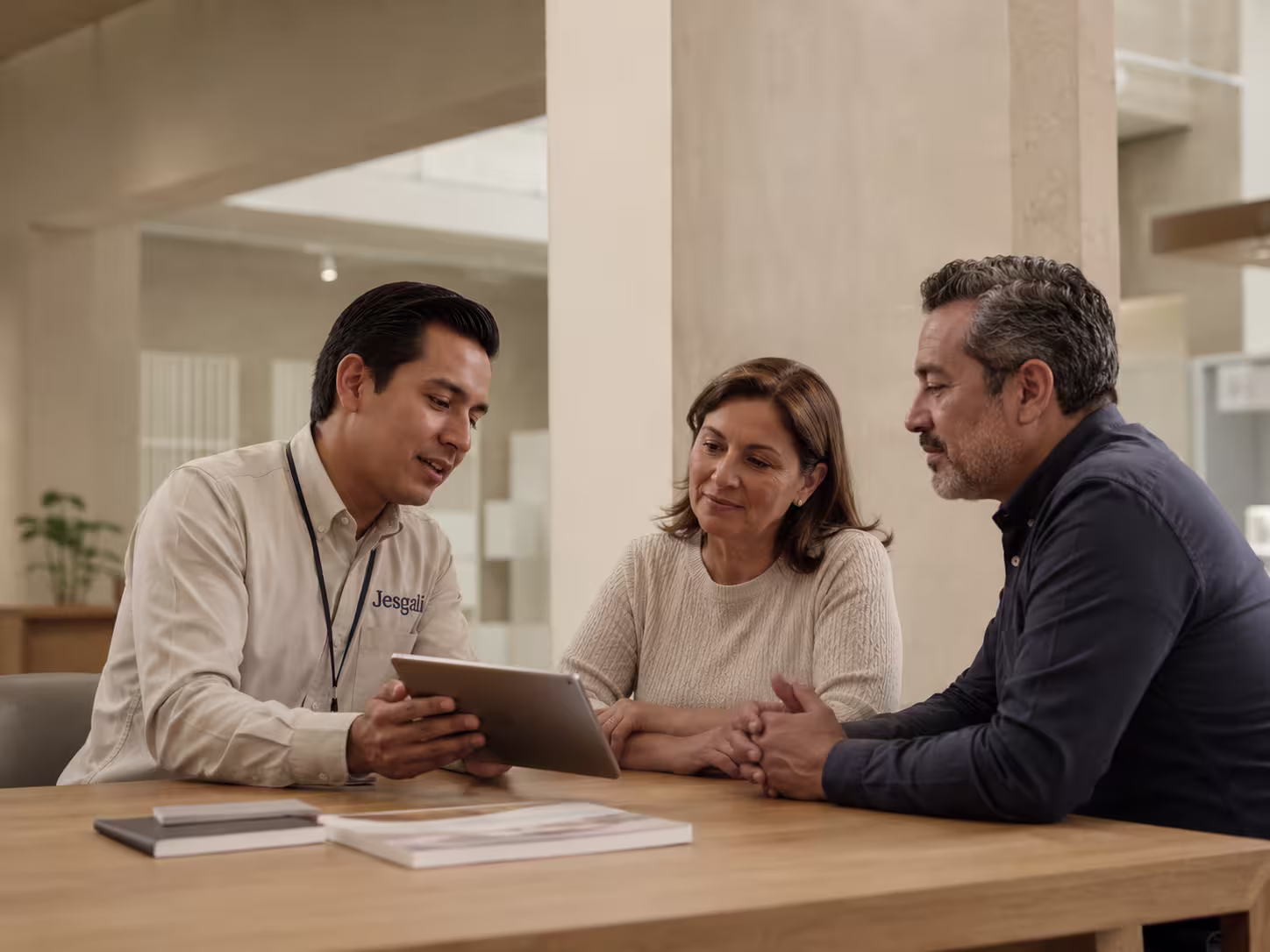 Equipo de Grupo Jesgali Empresarial en dinámica de trabajo cotidiana